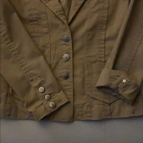 Tan Canvas Jacket, Size 8 - Picture 8 of 8